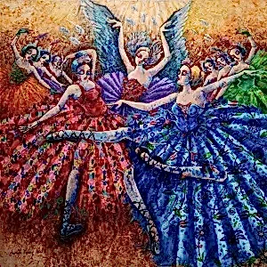 DERYA YILDIZ tarafından 2021 yılında 100x100 cm ölçülerinde Tuval üzeri yağlı boya tekniği ile yapılmıştır.