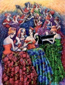 DERYA YILDIZ tarafından 2021 yılında 90x70 cm ölçülerinde Tuval üzeri yağlı boya tekniği ile yapılmıştır.