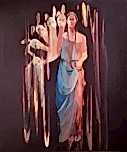 HAKAN ERASLAN tarafından 2021 yılında 150x126 cm ölçülerinde Tuval üzeri akrilik boya tekniği ile yapılmıştır.