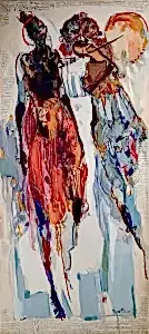 NURETTİN AKKAYA tarafından 2021 yılında 180x80 cm ölçülerinde Tuval üzeri yağlı boya tekniği ile yapılmıştır.