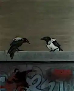 YİĞİT ALTIPARMAKOĞULLARI tarafından 2014 yılında 100x80 cm ölçülerinde Tuval üzeri yağlı boya+Stencil tekniği ile yapılmıştır.