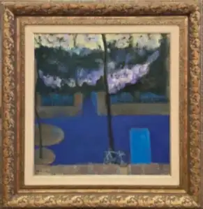 TURAN EROL tarafından 1989 yılında 63x60 cm ölçülerinde Tuval üzeri yağlı boya tekniği ile yapılmıştır.