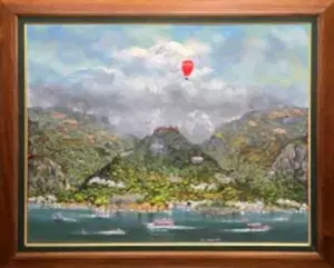 YALÇIN GÖKÇEBAĞ tarafından 2018 yılında 100x120 cm ölçülerinde Tuval üzeri yağlı boya tekniği ile yapılmıştır.