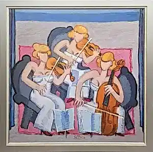 ADNAN TURANİ tarafından 2014 yılında 100x100 cm ölçülerinde Tuval üzeri yağlı boya tekniği ile yapılmıştır.