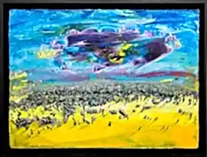 RAŞİT ALTUN tarafından 61x81 cm ölçülerinde Tuval üzeri akrilik boya tekniği ile yapılmıştır.