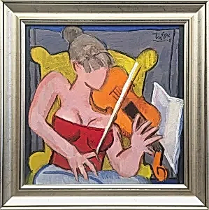 ADNAN TURANİ tarafından 2011 yılında 50x50 cm ölçülerinde Tuval üzeri yağlı boya tekniği ile yapılmıştır.