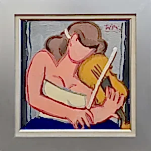 ADNAN TURANİ tarafından 2009 yılında 35x35 cm ölçülerinde Duralit üzeri yağlı boya tekniği ile yapılmıştır.