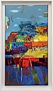 HAKAN ESMER tarafından 2016 yılında 80x40 cm ölçülerinde Tuval üzeri yağlı boya tekniği ile yapılmıştır.