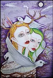 ZEKİYE AKALIN tarafından 2021 yılında 60x40 cm ölçülerinde Tuval üzeri yağlı boya tekniği ile yapılmıştır.