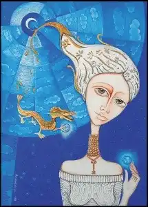 ZEKİYE AKALIN tarafından 2020 yılında 35x25 cm ölçülerinde Tuval üzeri yağlı boya tekniği ile yapılmıştır.